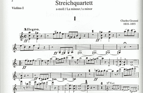 Gounod, Charles: String Quartet in a minor