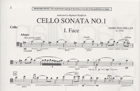 MacMillan, J.: Sonata No.1 (Cello & Piano)