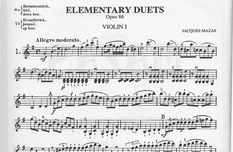 Mazas, F: Elementary Duets, Op.86 (2 violins)