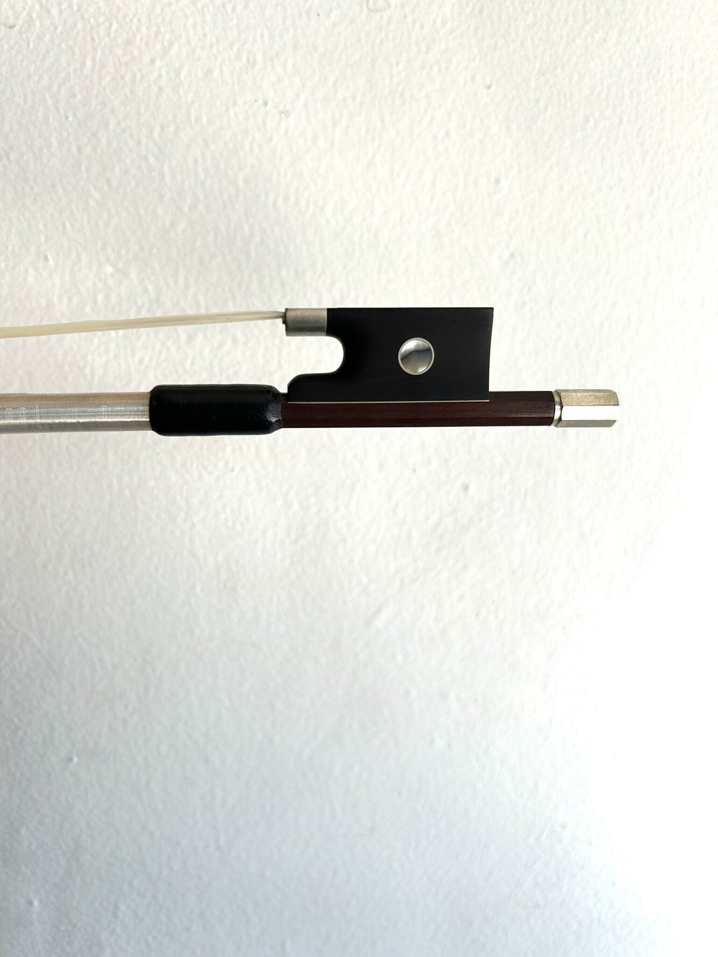 MANOEL FRANCISCO (IPE) nickel half-mounted violin bow, Brazil