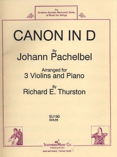 Pachelbel, J. (Thurston): Canon in D (3 violins & piano)