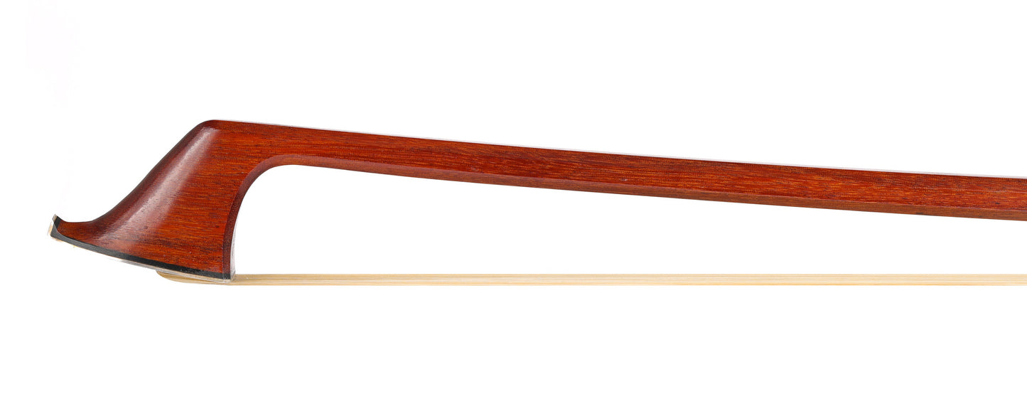 JOHN STAGG octagonal cello bow, stamped J.W.S., silver-mounted, ENGLAND, 80.5g
