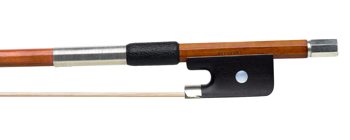 C.A. BAZIN violin bow branded "VANELLI", nickel, Mirecourt, 60.3g, Raffin certificate | Metzler Violins