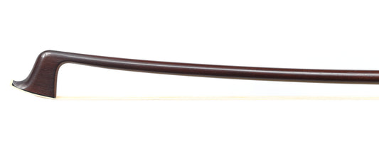 GUY JEANDEL* Pernambuco violin bow with silver mounted ebony frog 61.2 g.
