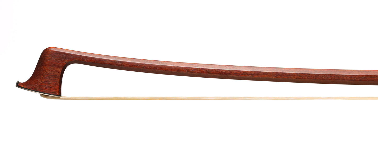 * Josef Sandner * engraved silver viola bow, octagonal Pernambuco stick, 70.6 grams, GERMANY