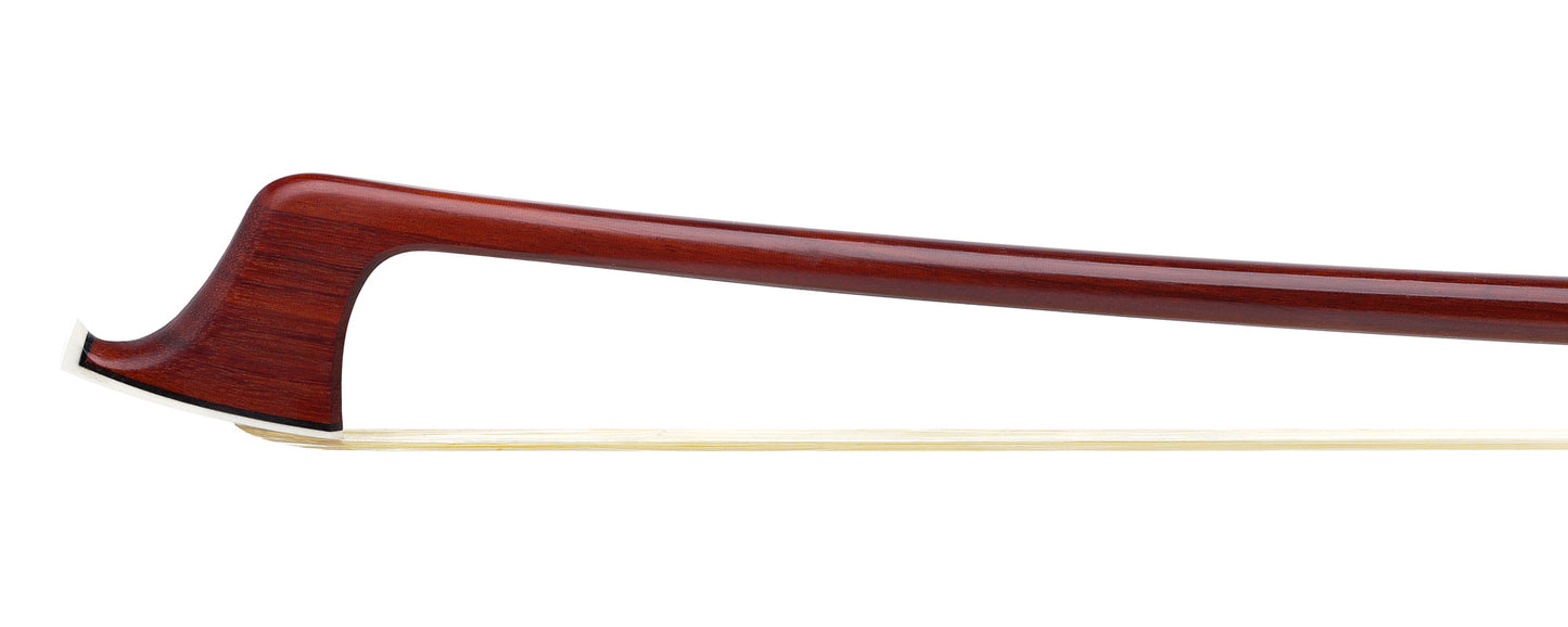 K. P. Lee silver mounted round cello bow, #16, with silver tinsel and silver wire grip, 80.9 grams, USA