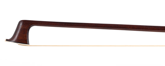 Pique pernambuco violin bow, silver-mounted, 57g, early 20th century, GERMANY