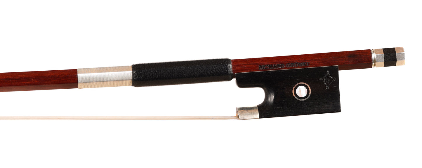 Richard Grünke silver violin bow, Germany, 62.3g | Metzler Violins