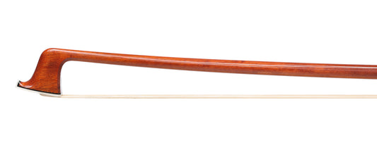 ROY G. QUADE violin bow #187, silver mounted ebony frog with large synthetic opal eyes with silver rings, 59.8 grams, Victoria, CANADA