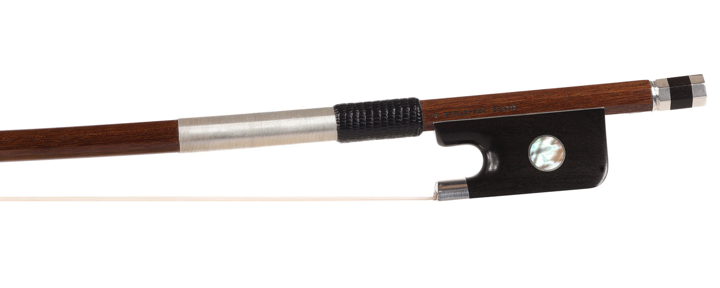 V. SCHAEFFER - BRASIL, round Ipe Special Edition cello bow, Arcos Brasil, silver-mounted, BRAZIL, 80.8 grams
