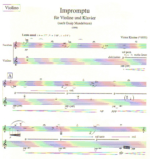 Kissine, Victor: Impromptu for Violin and Piano