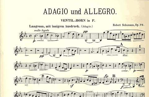 Schumann, Robert: Adagio & Allegro Op.70 (viola OR cello OR violin & piano & CD)