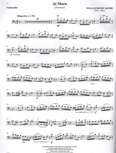 Squire, W.H.: At Morn (cello & piano with CD accompaniment)