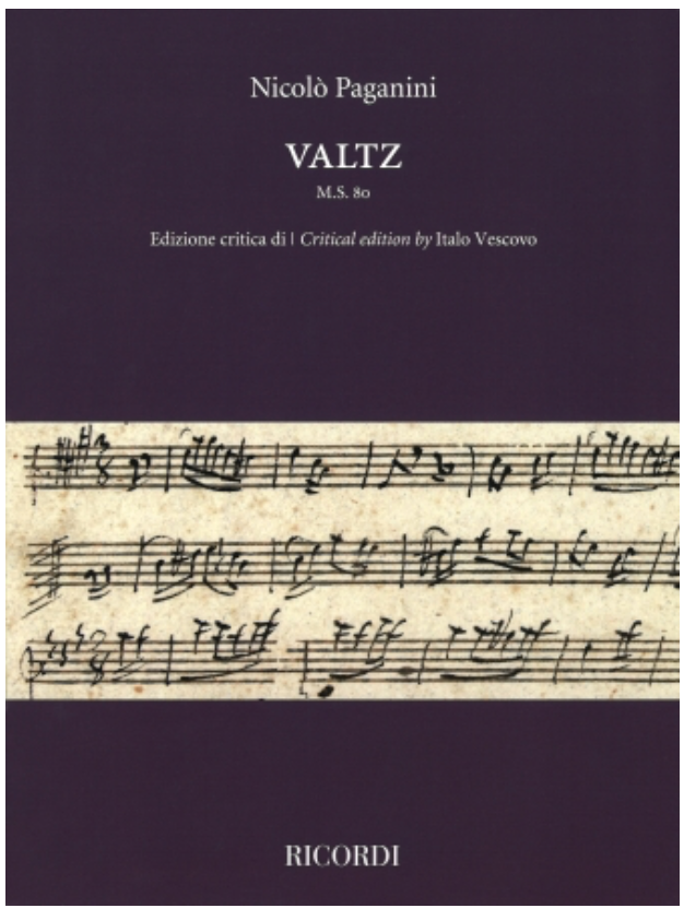 Paganini: Valtz (violin) Ricordi