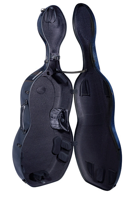 Musilia S3 Ultralight carbon fiber cello case with Endpin Block System, 5.5 lbs.,