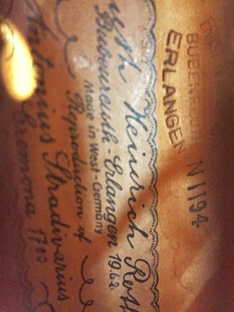 E.H. ROTH violin 1962, GERMANY | Metzler Violins