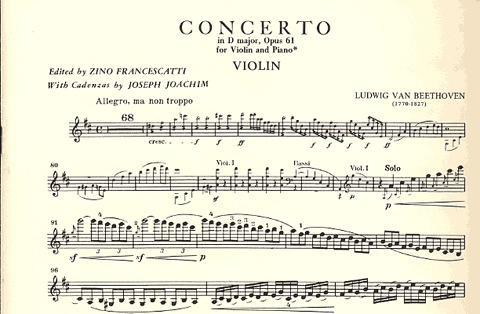 Beethoven, L.van (Joachim/Francescatti): Concerto Op.61 (violin & piano)