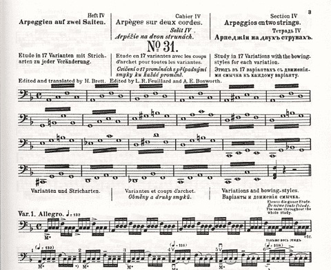 Sevcik, O.: Op.2 No.4 School of Bowing Technique (Cello)