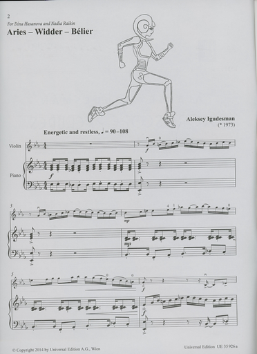 Igudesman, Aleksey: Horoscope Preludes-12 Easy to Intermediate Pieces for Violin and Piano