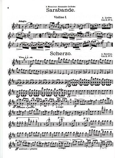 Les Vendredis: Pieces by Glazunov, Liadov, Rimsky-Korsakov and other Russian Composers, Bk.2 (string quartet)
