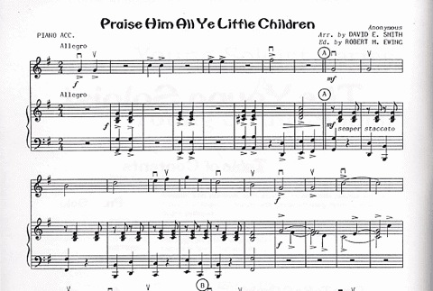 Smith, D.E.: The Young Soloist-Collection of Sacred Solos (Viola & Piano)
