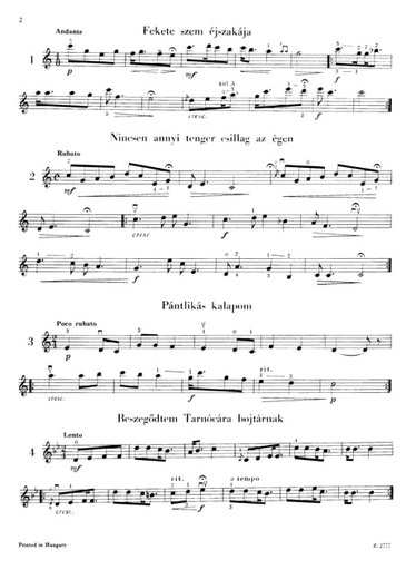Farkas, Ferenc: Play Up, Gypsy! 60 Hungarian Songs for Violin & Piano