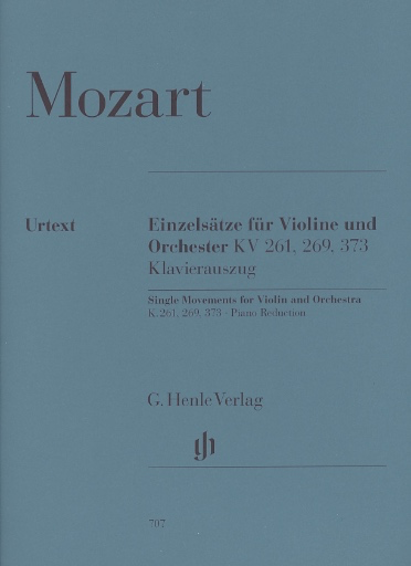 Mozart, W.A. (Guntner/Guntne, ed.): Single Movements KV 261, 269, 373, urtext (violin & piano)