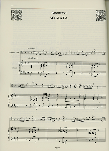 Borin/Puxeddu (editor): 18th Century Sonatas for Cello and Continuo (cello, keybord, cello)