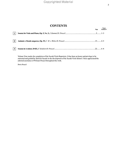 Suzuki: Viola School Vol. 9 (viola & CD)
