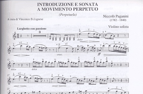 Paganini, N.: Introduzione e Sonata a Movimento Perpetuo (violin & piano)