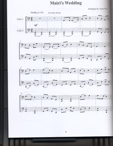 Witt, Anne: Scottish Melodies for Two Cellos