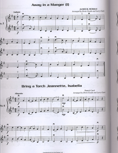 Gazda, Doris and Larry Clark: Compatible Christmas Duets for Strings (2 violins)