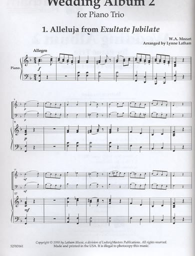 Latham, Lynne: The Wedding Album 2 (violin, Cello, Piano)