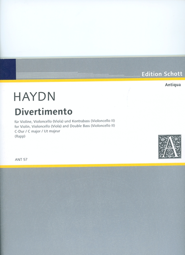 Haydn, Michael: Divertimento in C (violin, Viola & cello)