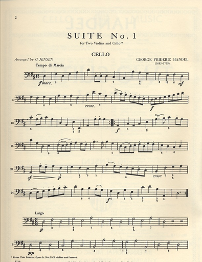 Handel, Two Suites Op.5 No.2 (2 violins & cello)