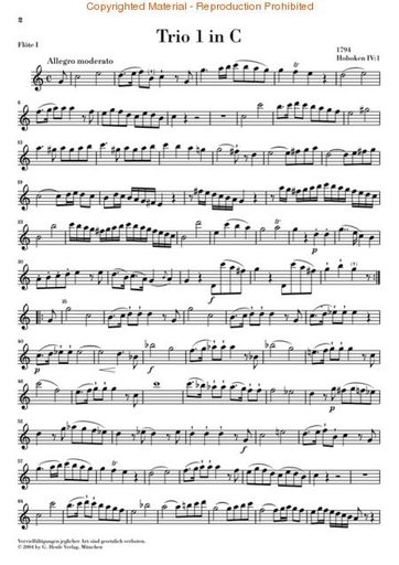 Haydn, F.J. (Friesenhagen, ed.): London Trios, Hob. IV-: 1-4, urtext (2 violins and cello)
