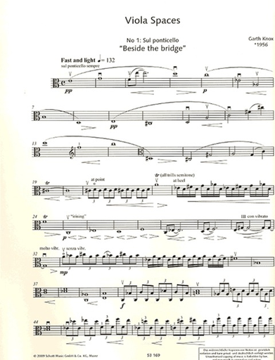 Knox, Garth: Viola Spaces-Contemporary Viola Studies Vol.1