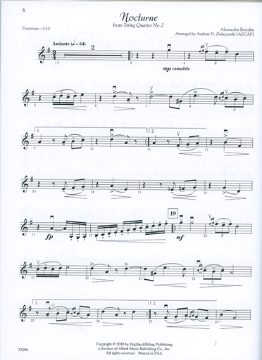 Dabczynski: Classic String Quartets for Festivals, Weddings, Occasions (violin 1)