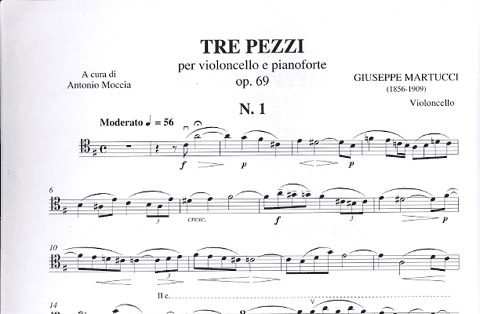 Martuzzi, Giuseppe: 3 Pezze Op.69 (cello & piano)