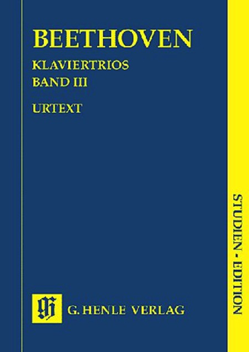 Beethoven, L.van (Klugmann, ed.): Piano Trios, Vol.3, urtext (score)