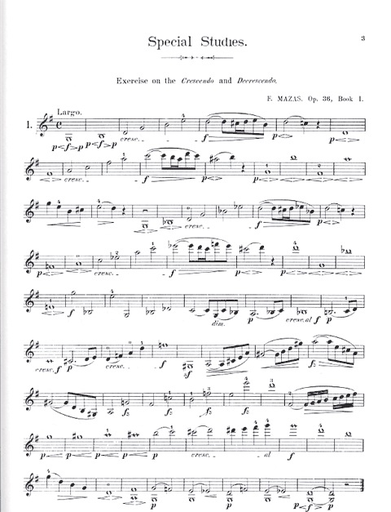 Mazas: 75 Melodious and Progressive Studies Op. 36, Book 1: 30 Special Studies (violin) Schirmer