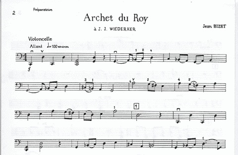 Bizet, Jean: Archet du Roy (cello & piano)