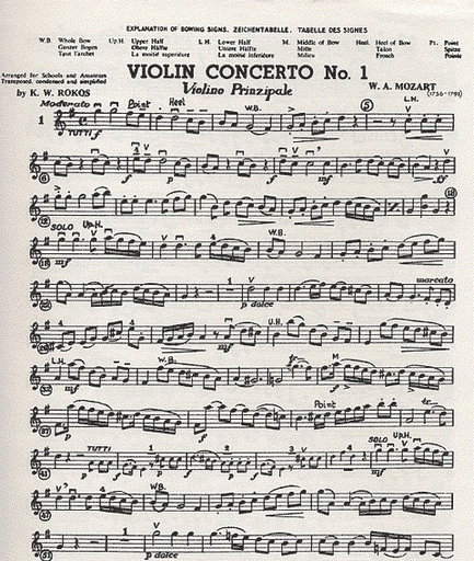 Mozart, L.van: Violin Concerto #1 in G (violin & piano)