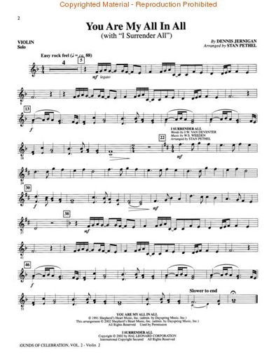 Pethel, Stan: Sounds of Celebration Vol.2 (Violin)