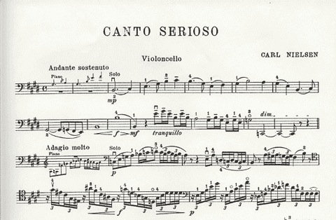 Nielsen, Carl: Canto Serioso for cello & piano