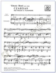 Monti, Vittorio: Czardas (violin & piano)