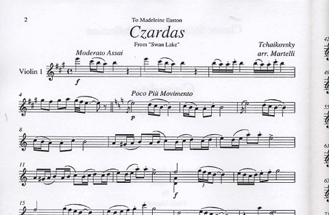 Tchaikovsky, P.I.: Czardas from Swan Lake (string quartet)