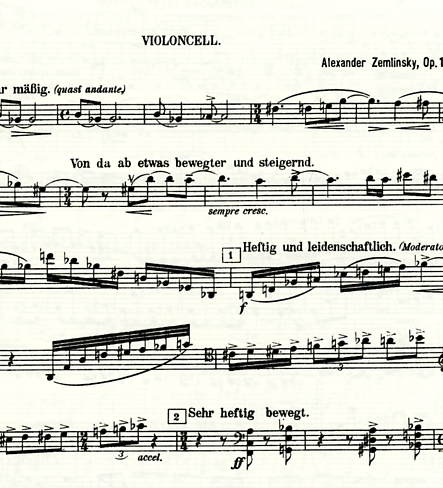 Zemlinsky, Alexander: String Quartet No.2 in A Op.15 (set of parts)