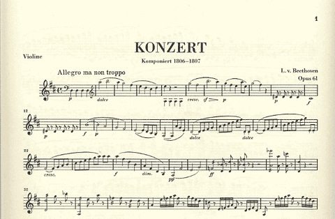 Beethoven, L.van (Kojima, ed.): Concerto in D Major, Op.61, urtext (violin & piano)