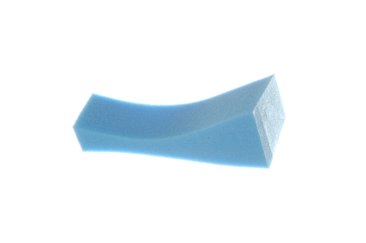 Large Poly-Pad sponge shoulder rest, blue extra firm